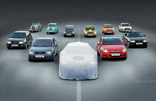 Opel Astra разных поколений. Фото Opel с сайта autoreview.ru