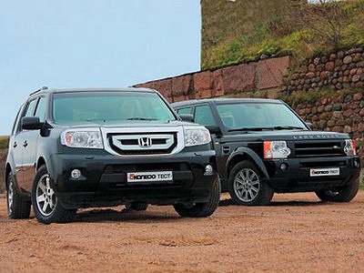 Honda Pilot и Land Rover Discovery 3. Фото Игоря Кузнецова, 5 колесо. Honda Pilot и Land Rover Discovery 3. Фото Игоря Кузнецова, 5 колесо.