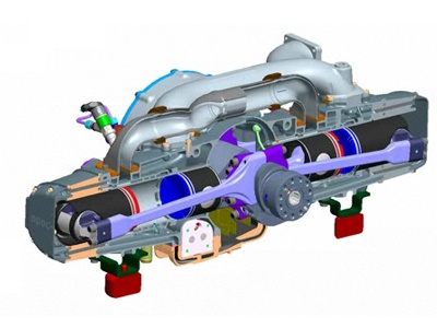 Одна из разработок EcoMotors. Иллюстрация с сайта ecomotors.com Одна из разработок EcoMotors. Иллюстрация с сайта ecomotors.com
