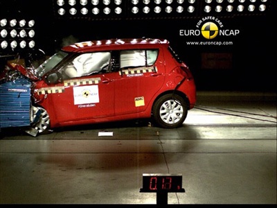 Краш-тест Suzuki Swift. Фото EuroNCAP Краш-тест Suzuki Swift. Фото EuroNCAP