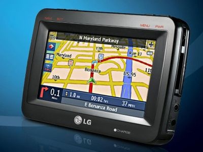 GPS навигатор. Фото LG GPS навигатор. Фото LG