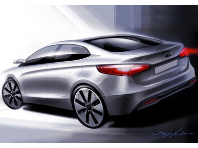 Kia Rio. Эскиз KIA Kia Rio. Эскиз KIA