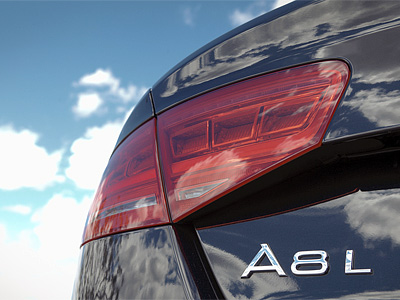 Фрагмент седана Audi A8 L текущего поколения Фрагмент седана Audi A8 L текущего поколения