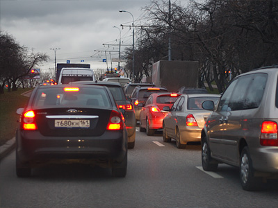 Затор на Мичуринском проспекте Затор на Мичуринском проспекте