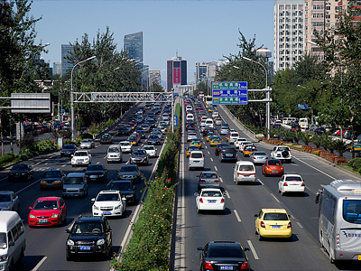 Дорожное движение в Пекине Дорожное движение в Пекине