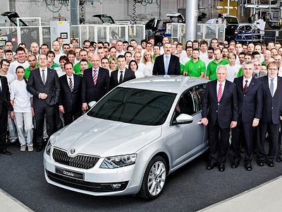 Первый экземпляр новой Skoda Octavia Первый экземпляр новой Skoda Octavia