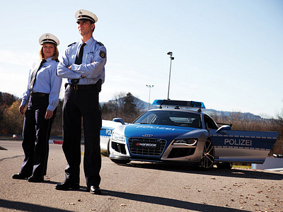 Полицейский Audi R8 в Германии Полицейский Audi R8 в Германии