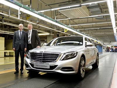 Производство нового Mercedes-Benz S-класса в Зиндельфингене Производство нового Mercedes-Benz S-класса в Зиндельфингене