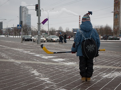 На одной из трасс Минска На одной из трасс Минска