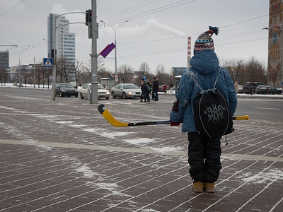 Пешеходный переход в Минске Пешеходный переход в Минске