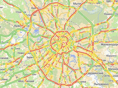 Дорожная обстановка в Москве Дорожная обстановка в Москве