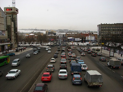 Заторы в Красноярске Заторы в Красноярске