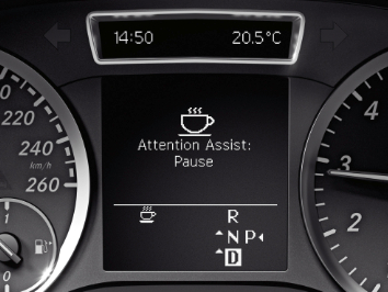 Mercedes-Benz B-Класс. Контроль степени усталости водителя ATTENTION ASSIST Mercedes-Benz B-Класс. Контроль степени усталости водителя ATTENTION ASSIST
