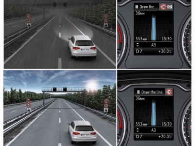 Audi A3 хэтчбек 3-дв.. Индикатор скоростных ограничений Audi A3 хэтчбек 3-дв.. Индикатор скоростных ограничений