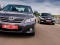 Агрессивные намерения Суперба написаны у него на лице, но Camry бояться нечего. Много автомобиля за умеренную цену и репутация японской марки — сочетание в России беспроигрышное. Фото Drive.ru